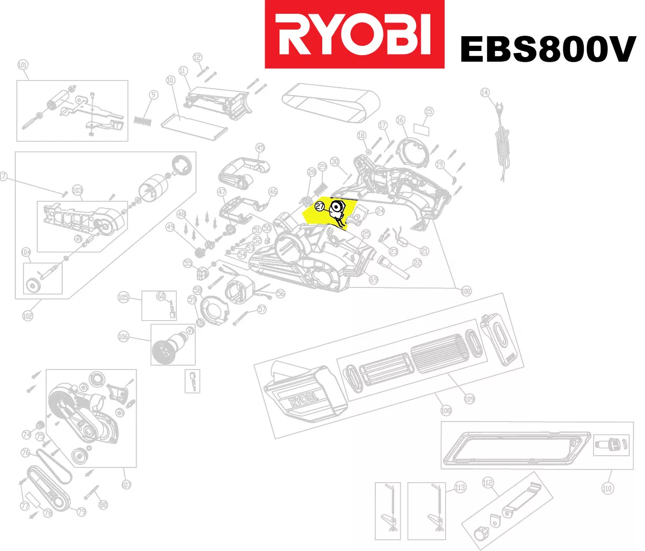 variateur électronique réf. 5131030628 Ryobi